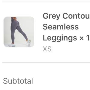 NVGTN Grey Contour Seamless Leggings